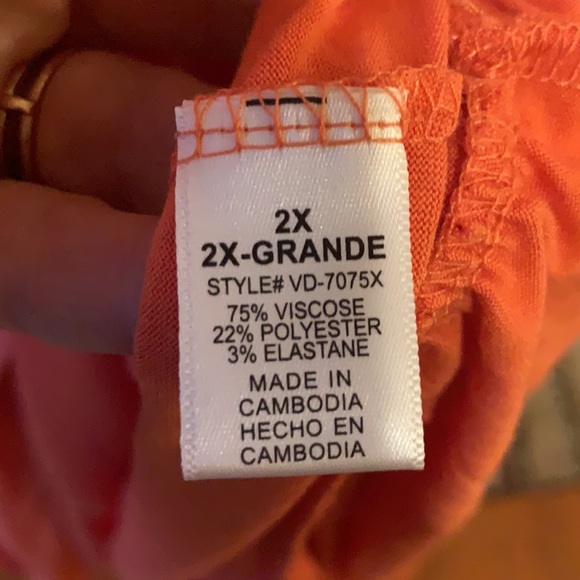 Plus Size Ruffle Hem Midi.. Ash Copper Color - Picture 5 of 5